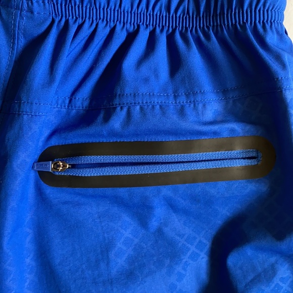 Reebok blue athletic shorts 3 pockets 1 zippered NWOT - Picture 8 of 12